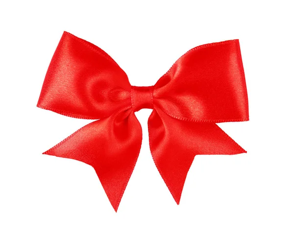 Rode grote silk bow — Stockfoto