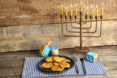 Hanukkah için güzel kompozisyon