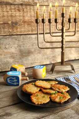Hanukkah için güzel kompozisyon