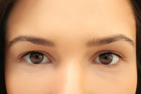 Vacker flicka ögon, närbild — Stockfoto