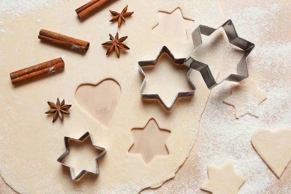 Preparazione di biscotti di Natale — Foto Stock