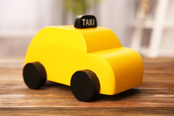 노란색 장난감 택시 택시 — 스톡 사진