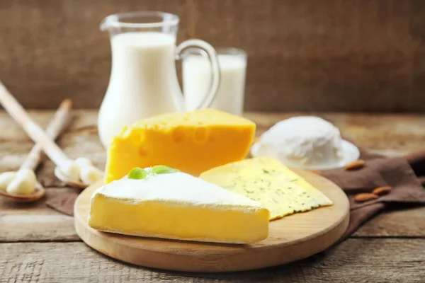 Концепція молочної їжі — стокове фото