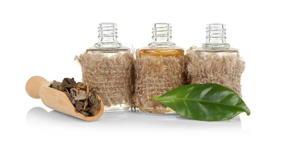 Herbacianego w butelkach — Zdjęcie stockowe