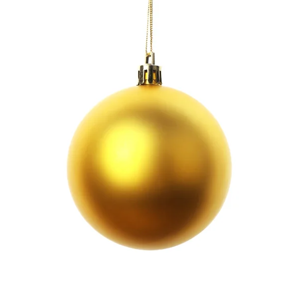 Golden Christmas ball — Stock Photo, Image