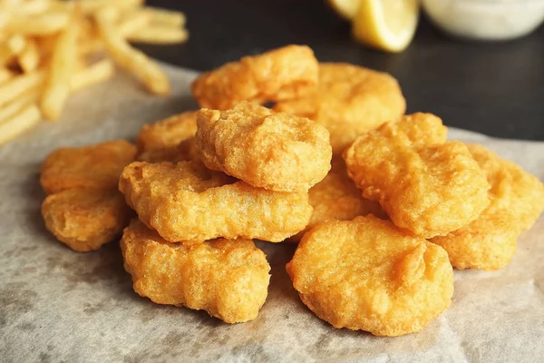 Tasty fried nuggets — Stock Photo, Image