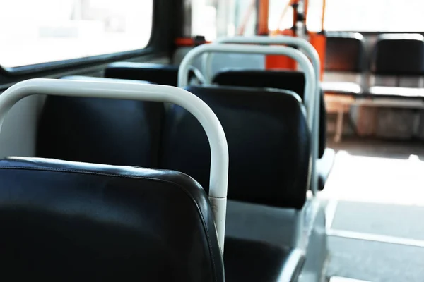 Trolley bus, inside view — Stock Photo, Image