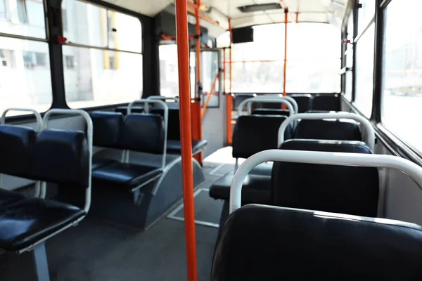 Trolley bus, inside view — Stock Photo, Image