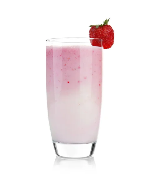 Cóctel de leche con fresa — Foto de Stock