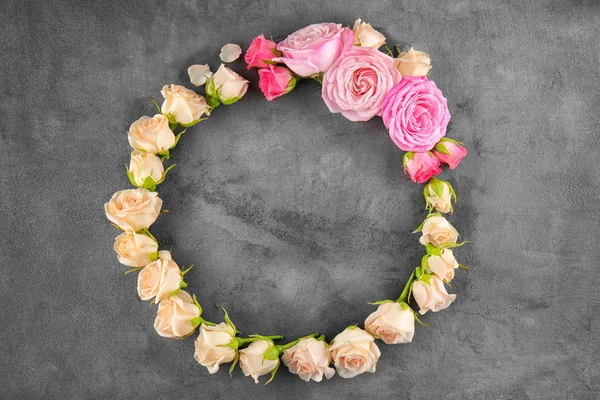 Floral wreath frame — Stock Photo, Image