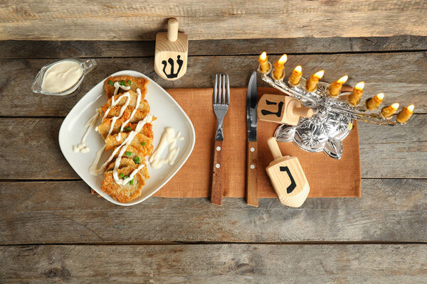 Beautiful composition for Hanukkah