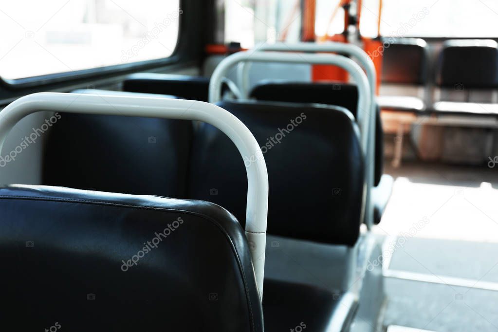 Trolley bus, inside view