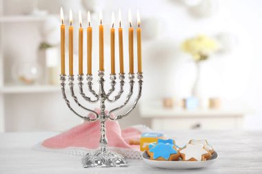 Beautiful composition for Hanukkah clipart