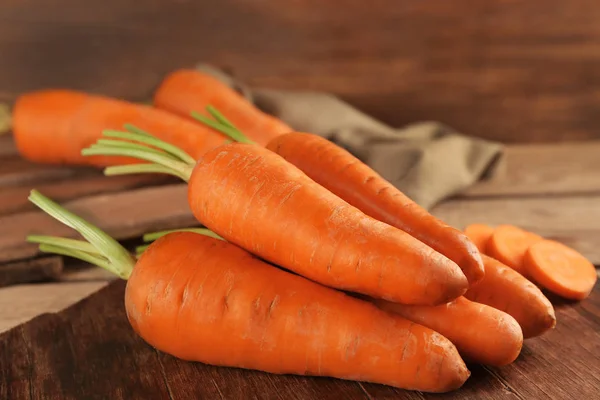 Primeros planos de zanahorias frescas —  Fotos de Stock