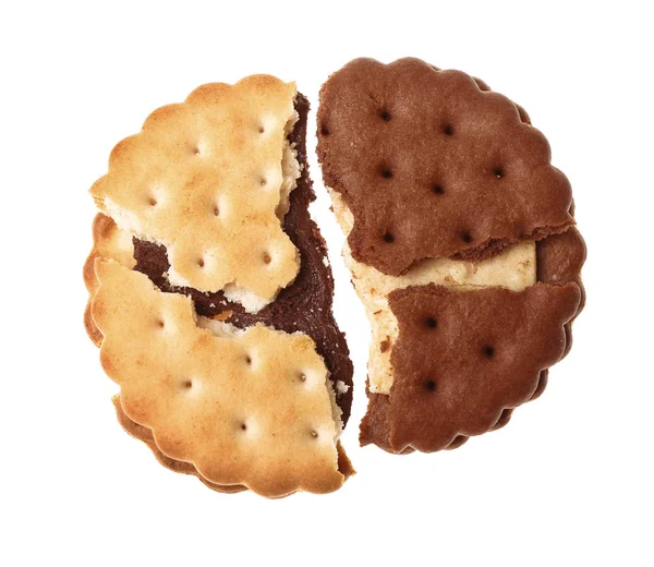 Tasty gebroken koekjes — Stockfoto