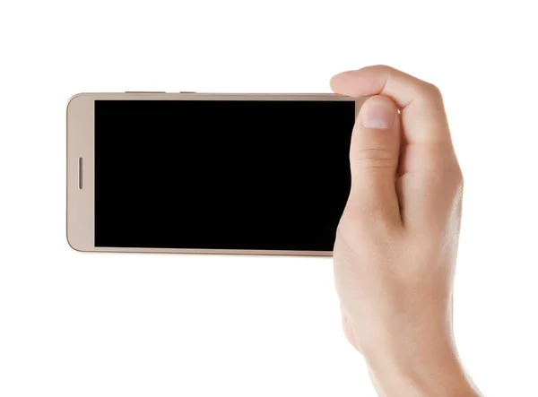Ruka držící chytrý telefon — Stock fotografie