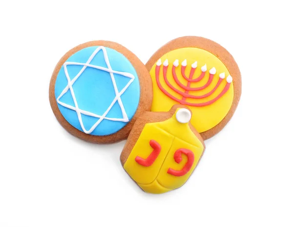 Sabrosas galletas acristaladas para Hanukkah —  Fotos de Stock