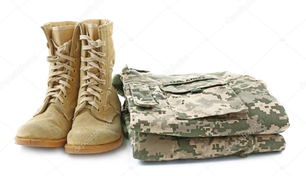 clothes for soldier closeup