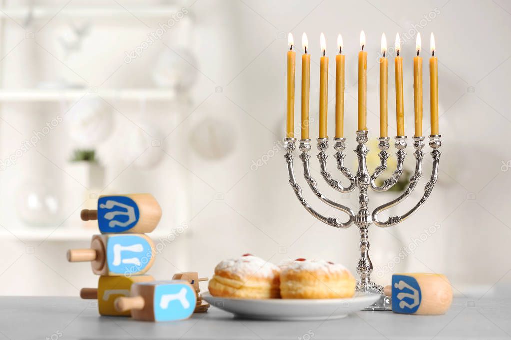 Beautiful composition for Hanukkah