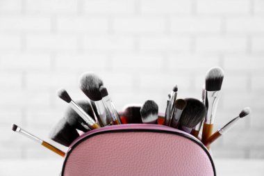 Set of cosmetic brushes  clipart