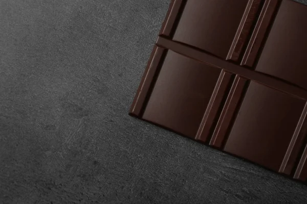 Barra de chocolate vista superior — Foto de Stock