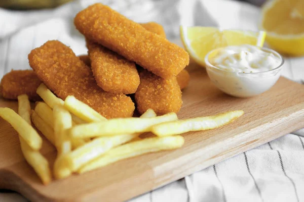 Tasty fish nuggets — Stock Photo, Image