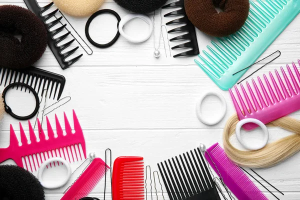 Different Accessories for hairstyle — Stock Photo, Image