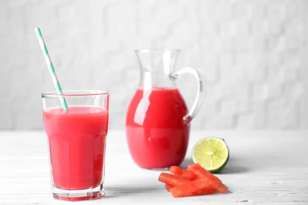 Friss görögdinnye smoothie — Stock Fotó