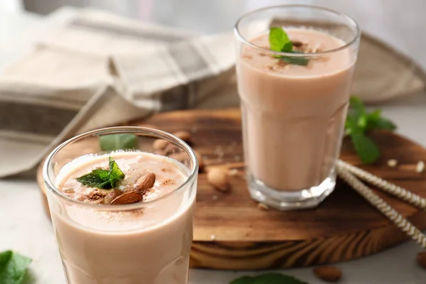 Leckerer Nussmilch Shake — Stockfoto