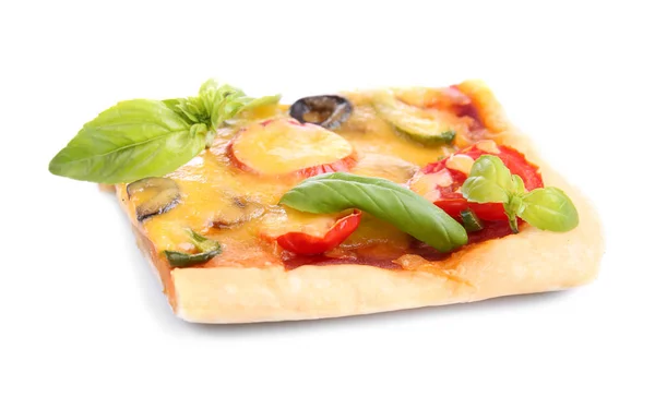 Leckere Pizzascheibe — Stockfoto