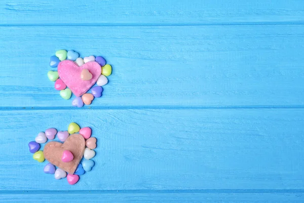 Cute Handmade hearts — Stock Photo, Image