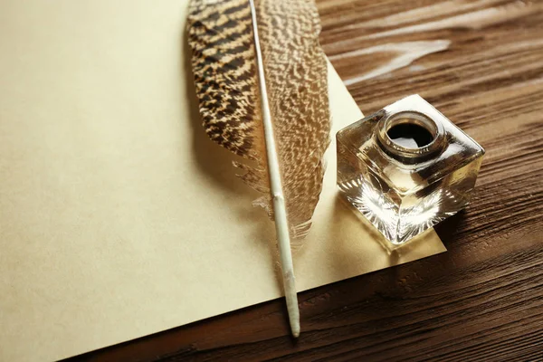 Перьевая ручка с чернилами — стоковое фото