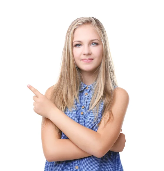 Positive teenager girl — Stock Photo, Image