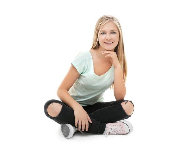 Hübsches Teenager-Mädchen — Stockfoto