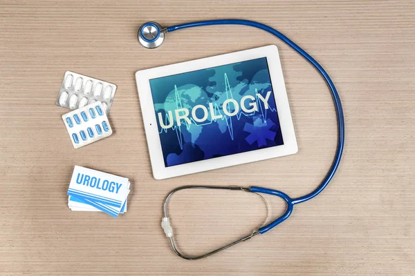 Urologie concept met Tablet PC — Stockfoto