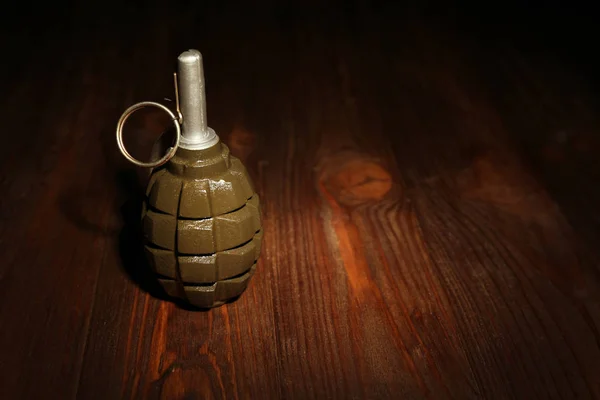 Вид ручной гранаты — стоковое фото