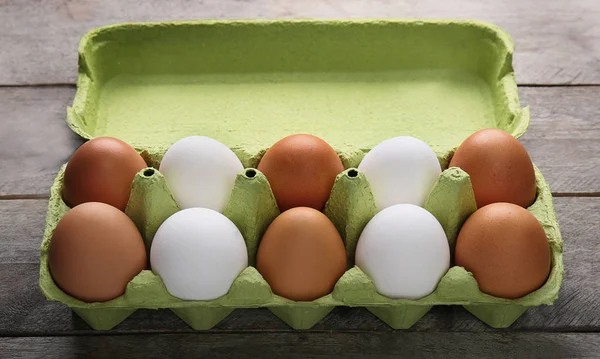 Verse eieren pakket — Stockfoto