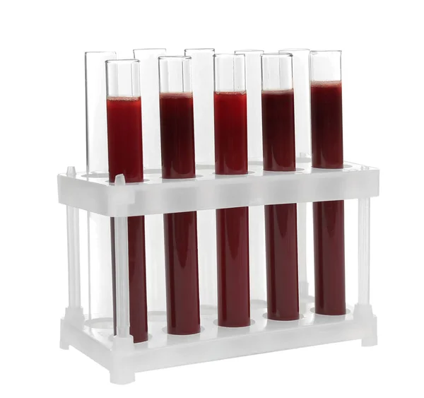 Test tubes with blood Stock Image