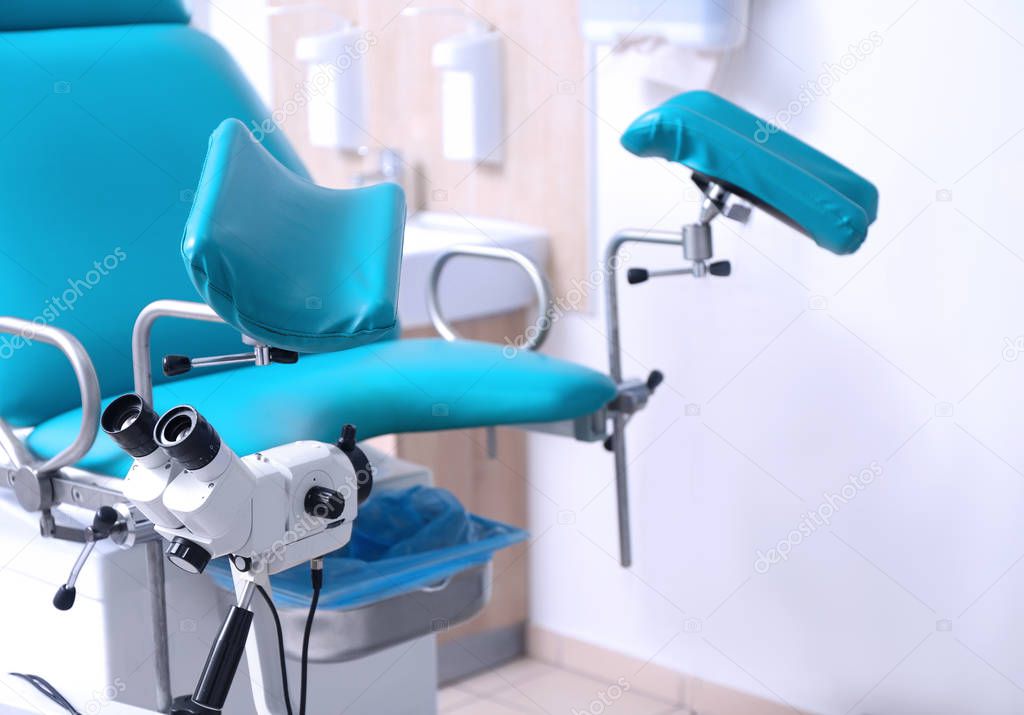 Gynecological room with chair 