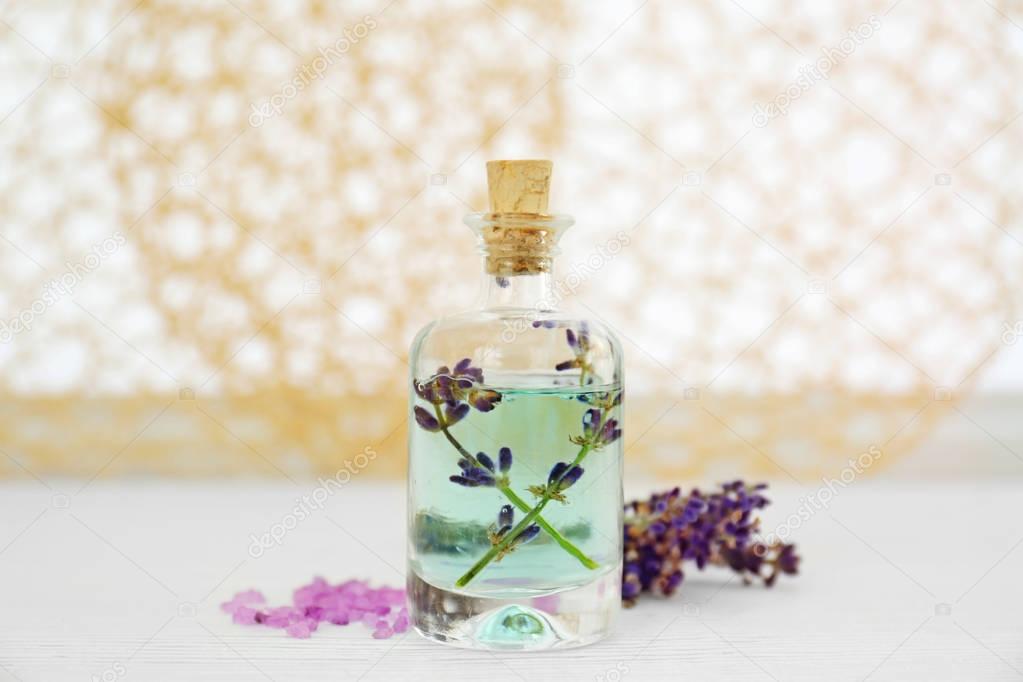 Bottle with lavender oil