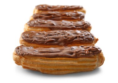 Çikolata ile lezzetli eklerleri 