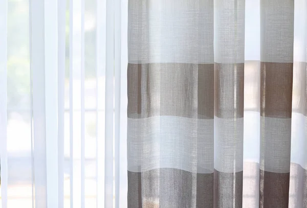 Colorful striped curtains — Stock Photo, Image