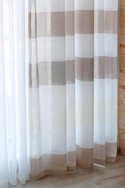 Colorful striped curtains — Stock Photo, Image