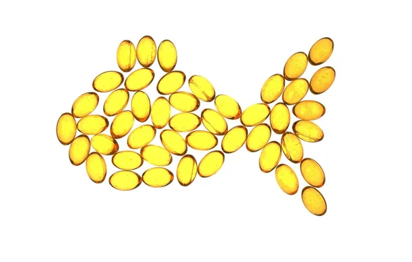 Cápsulas de aceite de hígado de bacalao —  Fotos de Stock