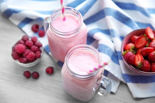 Delicious Berry milkshakes — Stock Photo, Image