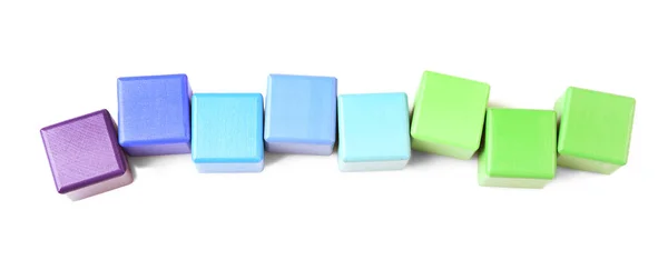 Empty colorful cubes — Stock Photo, Image