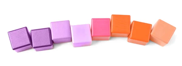 Empty colorful cubes — Stock Photo, Image