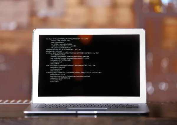 카페 현대 노트북 — 스톡 사진