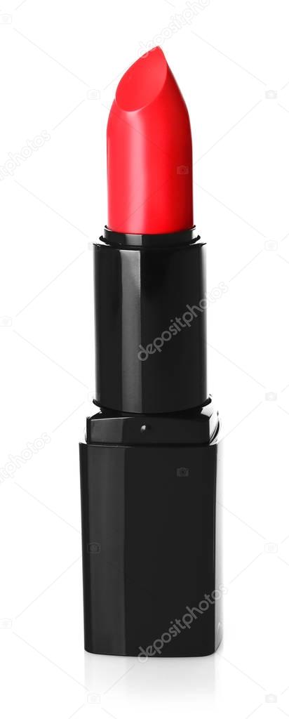 Red lipstick  on white