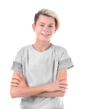 sevimli genç çocuk 